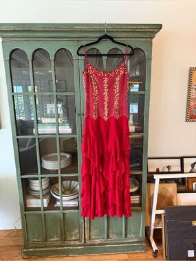 Vintage Escada drop waist beaded gown size US 8